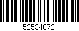 Código de barras (EAN, GTIN, SKU, ISBN): '52534072'