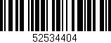 Código de barras (EAN, GTIN, SKU, ISBN): '52534404'
