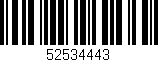 Código de barras (EAN, GTIN, SKU, ISBN): '52534443'