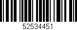 Código de barras (EAN, GTIN, SKU, ISBN): '52534451'