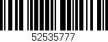 Código de barras (EAN, GTIN, SKU, ISBN): '52535777'