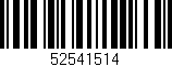 Código de barras (EAN, GTIN, SKU, ISBN): '52541514'
