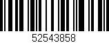 Código de barras (EAN, GTIN, SKU, ISBN): '52543858'