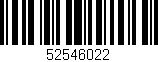 Código de barras (EAN, GTIN, SKU, ISBN): '52546022'
