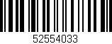 Código de barras (EAN, GTIN, SKU, ISBN): '52554033'