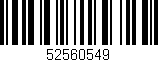 Código de barras (EAN, GTIN, SKU, ISBN): '52560549'