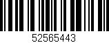 Código de barras (EAN, GTIN, SKU, ISBN): '52565443'