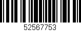 Código de barras (EAN, GTIN, SKU, ISBN): '52567753'