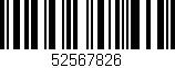 Código de barras (EAN, GTIN, SKU, ISBN): '52567826'