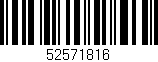 Código de barras (EAN, GTIN, SKU, ISBN): '52571816'