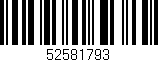 Código de barras (EAN, GTIN, SKU, ISBN): '52581793'
