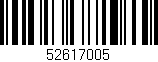 Código de barras (EAN, GTIN, SKU, ISBN): '52617005'