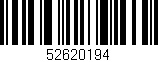 Código de barras (EAN, GTIN, SKU, ISBN): '52620194'