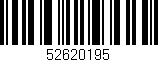 Código de barras (EAN, GTIN, SKU, ISBN): '52620195'