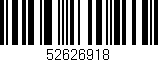 Código de barras (EAN, GTIN, SKU, ISBN): '52626918'