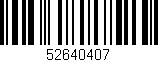 Código de barras (EAN, GTIN, SKU, ISBN): '52640407'
