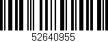 Código de barras (EAN, GTIN, SKU, ISBN): '52640955'