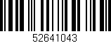 Código de barras (EAN, GTIN, SKU, ISBN): '52641043'