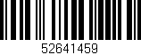 Código de barras (EAN, GTIN, SKU, ISBN): '52641459'