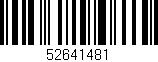 Código de barras (EAN, GTIN, SKU, ISBN): '52641481'