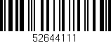 Código de barras (EAN, GTIN, SKU, ISBN): '52644111'