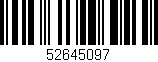 Código de barras (EAN, GTIN, SKU, ISBN): '52645097'