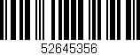 Código de barras (EAN, GTIN, SKU, ISBN): '52645356'