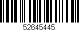 Código de barras (EAN, GTIN, SKU, ISBN): '52645445'