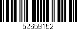 Código de barras (EAN, GTIN, SKU, ISBN): '52659152'