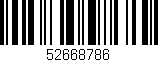 Código de barras (EAN, GTIN, SKU, ISBN): '52668786'