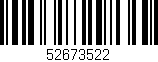 Código de barras (EAN, GTIN, SKU, ISBN): '52673522'