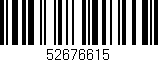 Código de barras (EAN, GTIN, SKU, ISBN): '52676615'