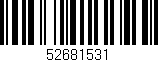 Código de barras (EAN, GTIN, SKU, ISBN): '52681531'