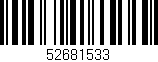 Código de barras (EAN, GTIN, SKU, ISBN): '52681533'
