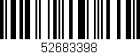 Código de barras (EAN, GTIN, SKU, ISBN): '52683398'