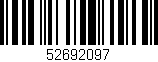 Código de barras (EAN, GTIN, SKU, ISBN): '52692097'