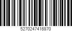 Código de barras (EAN, GTIN, SKU, ISBN): '5270247416970'