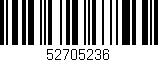 Código de barras (EAN, GTIN, SKU, ISBN): '52705236'