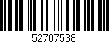 Código de barras (EAN, GTIN, SKU, ISBN): '52707538'