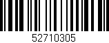 Código de barras (EAN, GTIN, SKU, ISBN): '52710305'