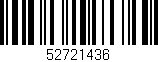 Código de barras (EAN, GTIN, SKU, ISBN): '52721436'