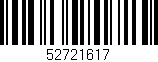 Código de barras (EAN, GTIN, SKU, ISBN): '52721617'