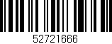 Código de barras (EAN, GTIN, SKU, ISBN): '52721666'