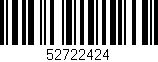 Código de barras (EAN, GTIN, SKU, ISBN): '52722424'