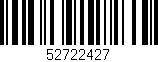 Código de barras (EAN, GTIN, SKU, ISBN): '52722427'