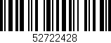 Código de barras (EAN, GTIN, SKU, ISBN): '52722428'