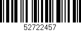 Código de barras (EAN, GTIN, SKU, ISBN): '52722457'
