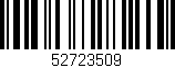 Código de barras (EAN, GTIN, SKU, ISBN): '52723509'