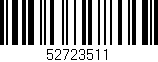 Código de barras (EAN, GTIN, SKU, ISBN): '52723511'