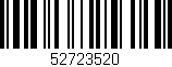 Código de barras (EAN, GTIN, SKU, ISBN): '52723520'
